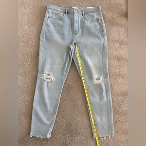 NWOT LOFT Light Blue Distressed Skinny Jeans